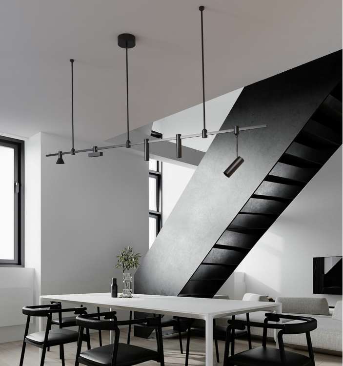 EP-L002 LED Pendant Light Retractable Linear Brass 24V Ceiling Mount Luxury Lamp Led Modern Light