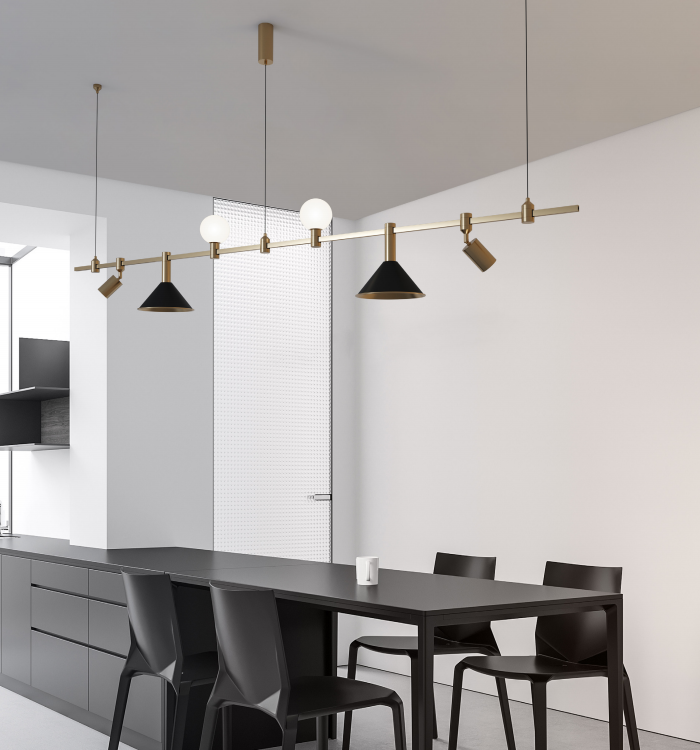 EP-L003 Modular Brass Light LED Pendant Light