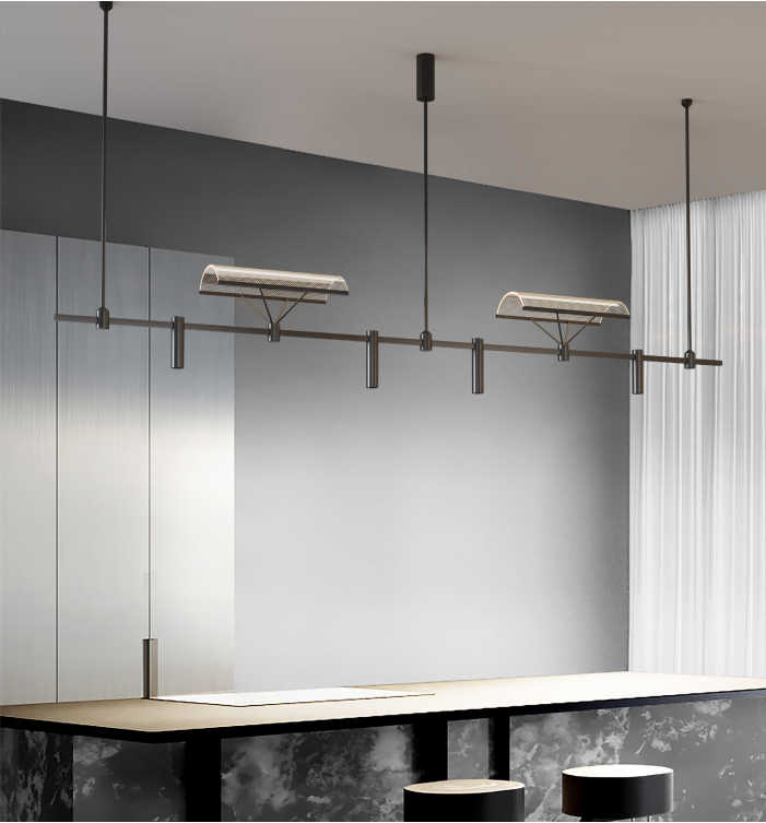 EP-L001 LED Pendant light Vintage Modern Brass Gold Luxury Hanging Light