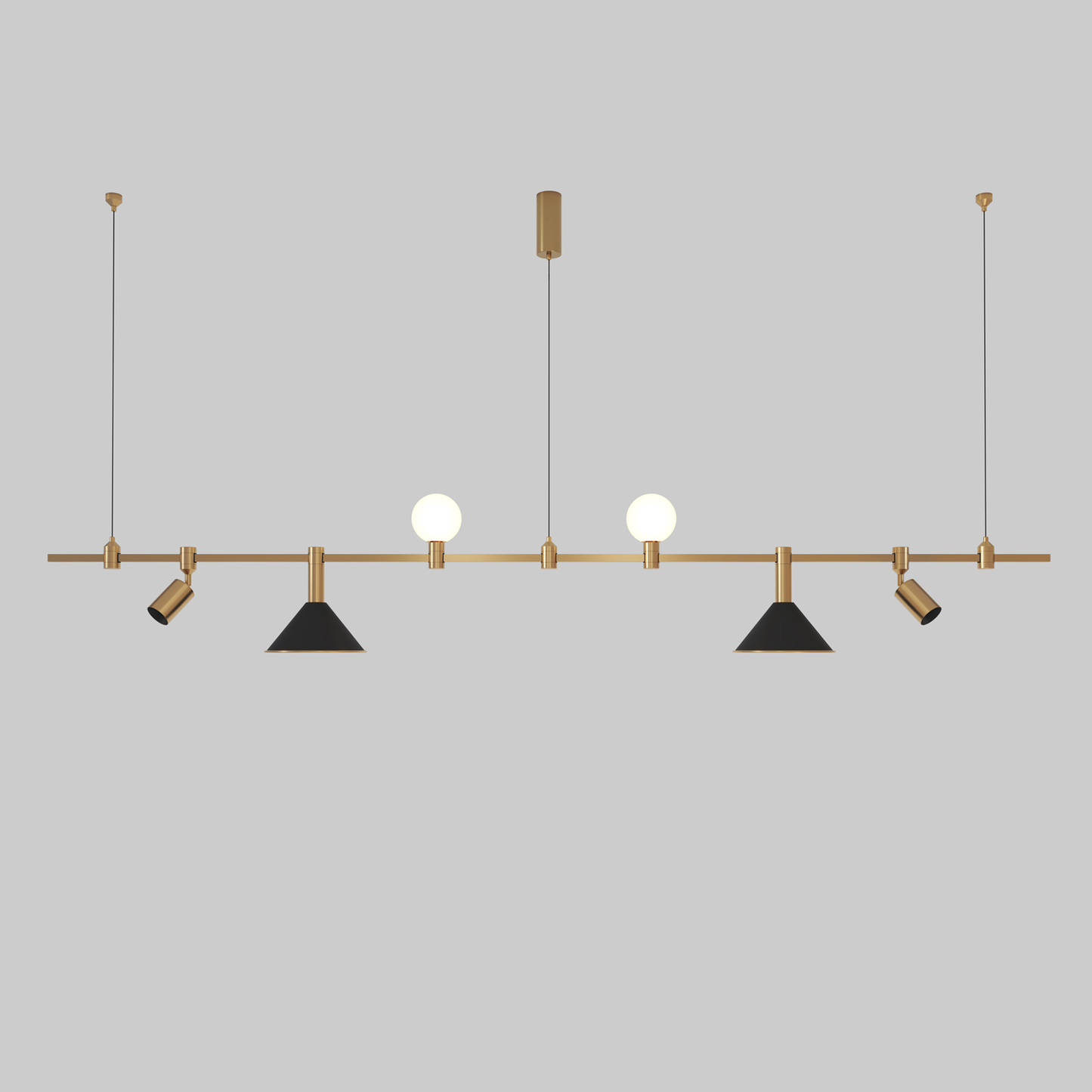 EP-L003 Modular Brass Light LED Pendant Light