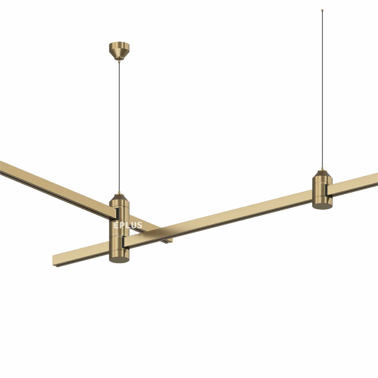 EP-L010 Professional Design Customizable Indoor LED Modern Chandelier Brass Track Lighting 24V LED Pendant Light Modular Brass Light