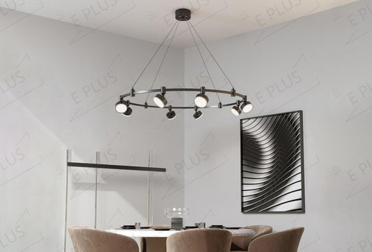 EP-R002 Hotel Track Lighting Brass Remote Dimmable Elegant Minimalist Style Intelligent Brass Track Lighting LED Pendant Light Brass Light Docoration light 24V